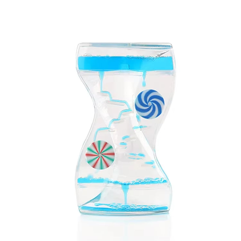 Wheel Windmill Liquid Motion Hourglass Sand Timer Relief Stress Toy Supplies for Children Living Room Decorations Accessories