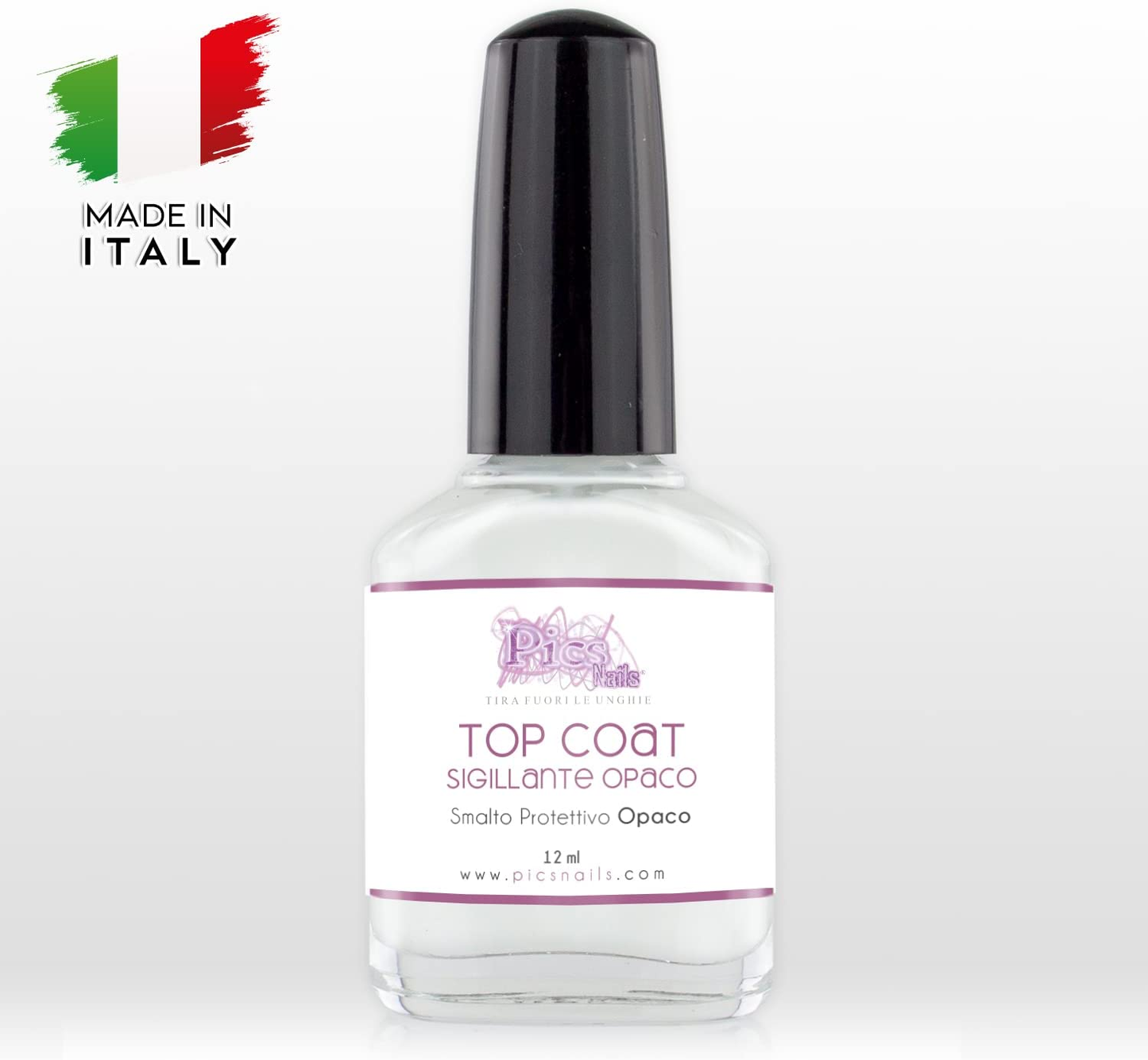 Top Coat Opaco Smalto Sigillante per Unghie 12 ml