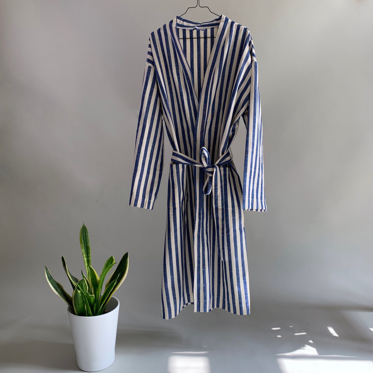 Handwoven Bathrobe Ole | Blue