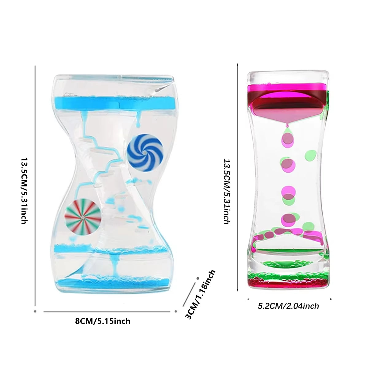 Wheel Windmill Liquid Motion Hourglass Sand Timer Relief Stress Toy Supplies for Children Living Room Decorations Accessories